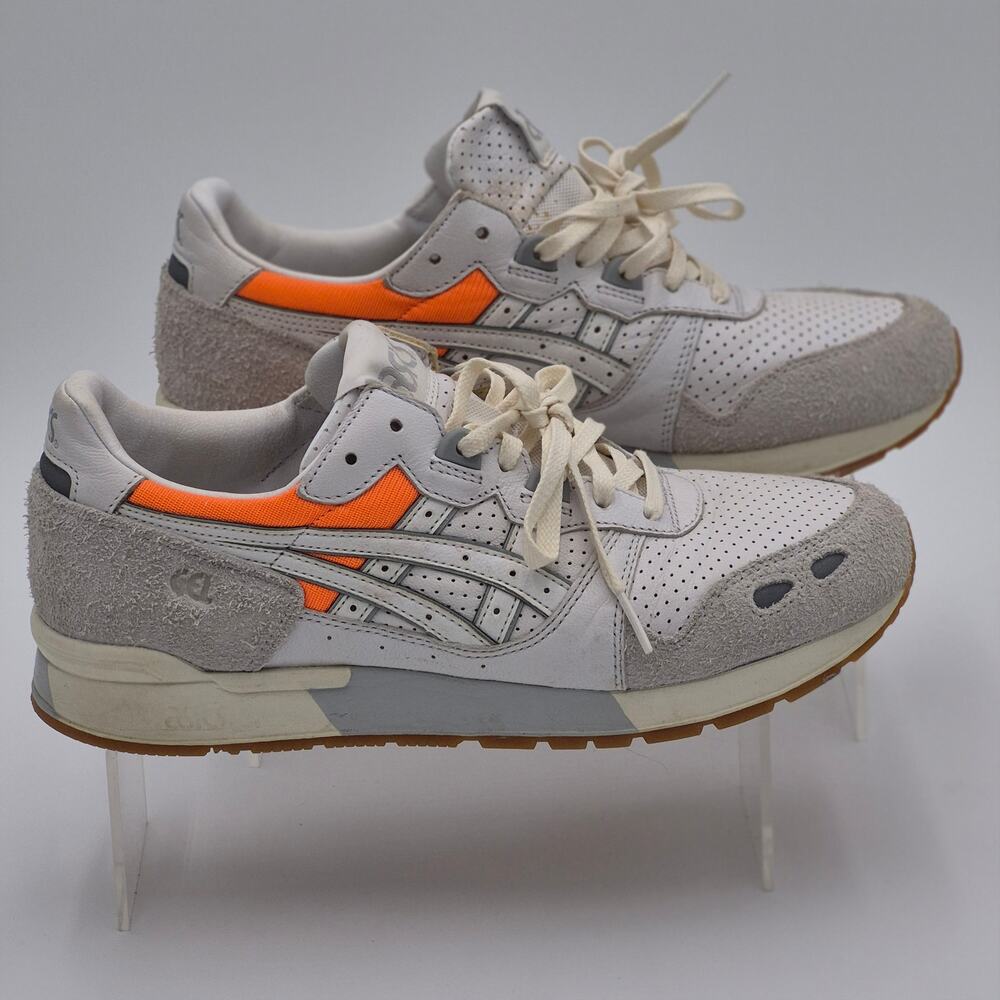 ASICS Tiger Men's Gel-Lyte Sneakers H80NK White Orange Size 9 S0102